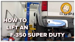 How to Lift an F-350 SUPER DUTY using a 2-Post Lift