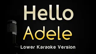 Hello - Adele (Karaoke Songs With Lyrics - Lower Key)