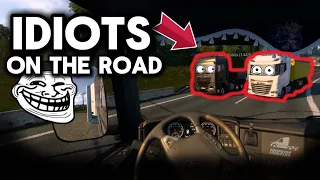 IDIOTS on the road #15 | Multiplayer TMP | Funny moments in Euro Truck Simulator 2! best of ETS2!