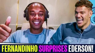 'HELLO CAPTAIN!' 😲 | When Fernandinho surprised Ederson