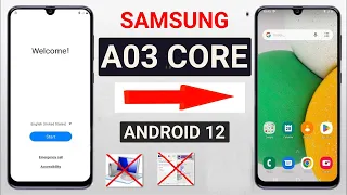 Samsung A03 Core FRP Bypass Without Pc Android 12 - Samsung SM-A032F Google Account Unlock