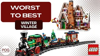 Ranking EVERY Lego Winter Village Set Worst to Best