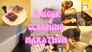 EXTREME CLEAN WITH ME MARATHON | OVER 2 HOURS OF CLEANING MOTIVATION | DE CLUTTERING AND ORGANIZE