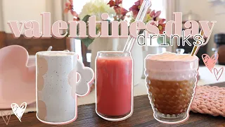 VALENTINES DAY THEMED DRINKS| Strawberry Hot Chocolate, Strawberry Latte, Pink Velvet Macchiato