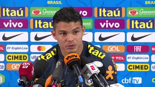 Entrevista - Thiago silva fala sobre messi!  - é o maior da história