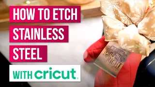 🥰How To Etch Stainless Steel With Cricut | How To Etch Metal At Home | Etching Stainless Steel