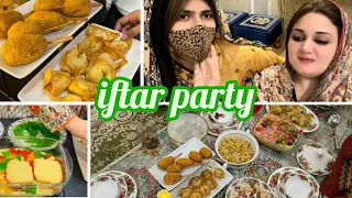 Dawat e iftar || iftar for friends n family || spicy chicken lolipop || potato wonton || Qorma