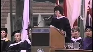 Nora Ephron speaking at Wellesley College Commencement 1996