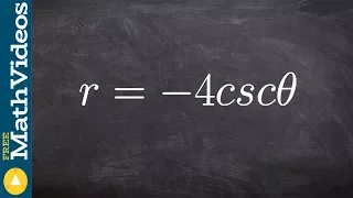 Convert a polar equation to rectangular form