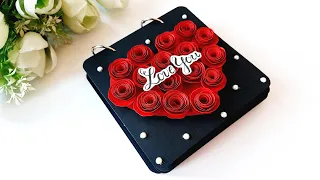 Cute Gift Idea | Beautiful Handmade Scrapbook for Valentine's Day | DIY Scrapbook for Boyfriend