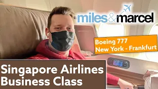In der Singapore Airlines Business Class von New York nach Frankfurt · Miles & Marcel