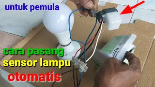 Cara pasang sensor lampu otomatis/photo control- untuk pemula