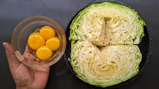 Just Add Eggs With Cabbage Its So Delicious  Simple Breakfast Recipe  Healthy Cheap & Tasty Snacks