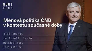 Měnová politika ČNB v kontextu současné doby