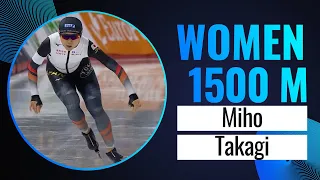 Miho TAKAGI (JPN) | Gold | 1500m Women | Calgary 2024 | #SpeedSkating