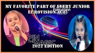 My favorite part of every Junior Eurovision act! | 2022 edition | JESC