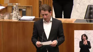 40 Nationalratssitzung III Sebastian Kurz ÖVP 2015 04 22 0900 tl 06 Politik LIVE Sebastian Kurz