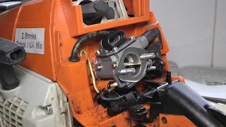 Stihl MS290 carburetor clean & rebuild
