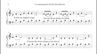 Erik Satie - Le chant guerrier du Roi des Haricots, n. 1 from the cycle Menus propos enfantines