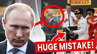 How Lewis Hamilton Sprayed Champagne On Putin BUT Promised To Not Do It Again!