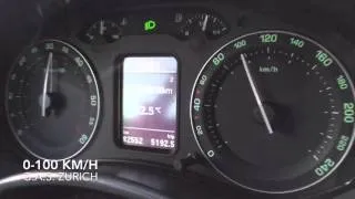 Skoda Octavia 1.9 TDI 4x4 0-100 & 0-60 km/h acceleration