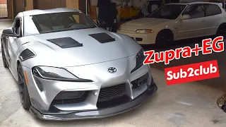 2020 Toyota GR Supra track car build interview feat. EG Civic