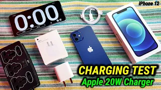 iPhone 12 Fast Charging Test with Original Apple 20W Charger & Cable | 0% to 100% Charging Test