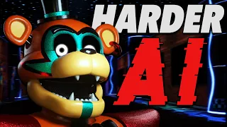 Beating FNAF Security Breach But With HARDER AI...