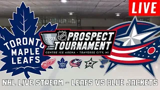Toronto Maple Leafs vs Columbus Blue Jackets LIVE | NHL Prospect Game - Traverse City [reaction]