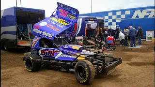 BriSCA F1 World Final 2013. In the Pits.