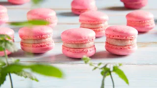 Macarons Filling  Raspberry ice cream Simple Recipe | Vinogradinka