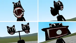 WEIRD CARTOON CATS COMPILATION!! Garry's Mod [Trevor Henderson]