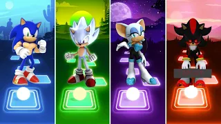 Sonic The Hedgehog 🆚 Shadow Exe Sonic 🆚 Rouge Sonic 🆚 Hyper Sonic | Sonic Tiles Hop EDM Rush