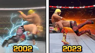 The Evolution of Edge Spear in WWE Games! - WWE 2K23