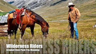 Horse Packing into the Head Waters of the Greybull River west of Meeteetse, Wyoming