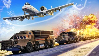 A-10 CONVOY ATTACK in GTA 5 Online!