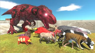 Escape from VIRUS T-REX - Animal Revolt Battle Simulator