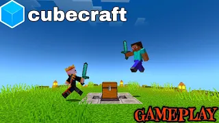 CUBECRAFT SKYWARS GAMEPLAY || WITH NEW CUSTOMISE CONTROL #20 || 1.20.80 MCPE