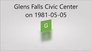 Glens Falls Civic Center on 1981 05 05