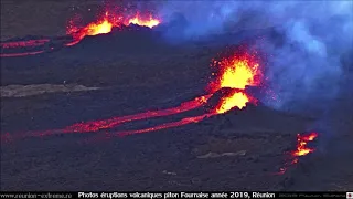 Éruptions volcaniques piton Fournaise année 2019 en photos - Réunion
