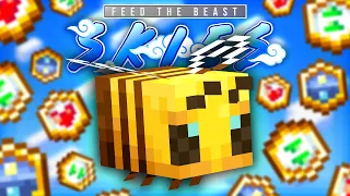 Minecraft FTB Skies | PRODUCTIVE BEES, ADVANCED BEEHIVES & UPGRADES! #14 [Modded Questing Skyblock]