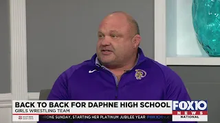 Daphne High School girls wrestling team wins back-to-back state championships