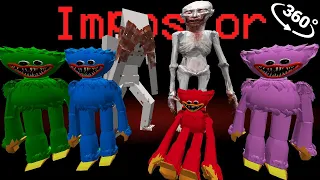 SCP 096 Impostor vs HUGGY WUGGY in 🚀 Among Us Minecraft 360°