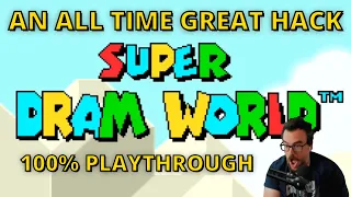 A Genre Defining Kaizo Hack - Super Dram World by Panga - 100% Playthrough Part 1