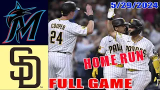Marlins vs Padres Full Game Highlights May 29, 2024 | MLB Highlights | 2024 MLB Season