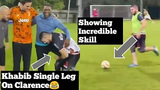 Khabib Showing Incredible Skill In Football Playing With Clarence Seedorf Must Watch