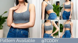 How to Crochet a Cropped Tank Top | Pattern & Tutorial DIY