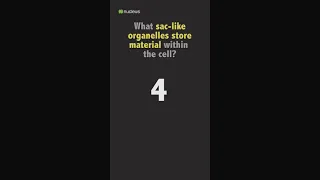 Biology Quiz: What sac-like organelle stores material within the cell?