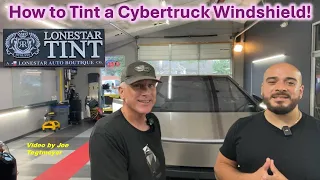 How to tint a Cybertruck front Windshield!