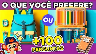 🔁 O QUE VOCÊ PREFERE? 📒📝 | +💯 PERGUNTAS DE VOLTA ÀS AULAS 📚 |  jogo das escolhas #quiz  #macaquiz